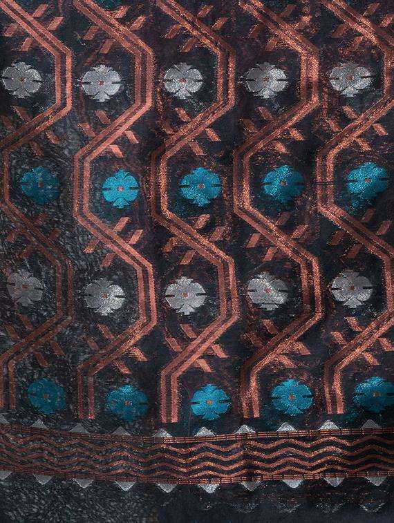 women self design jamdani saree with blouse - 22045831 -  Standard Image - 3