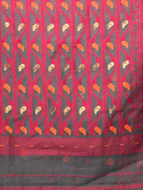 women self design jamdani saree with blouse - 22045838 -  Standard Image - 3