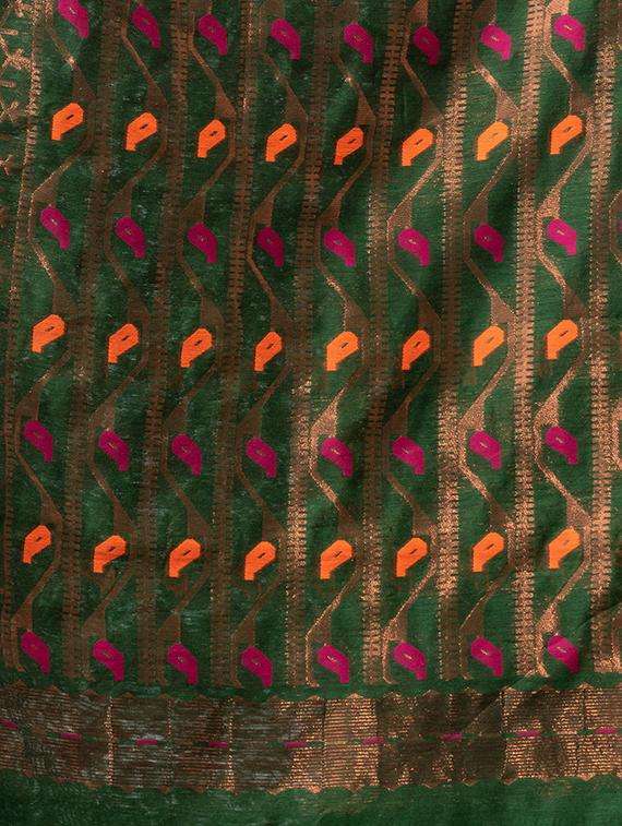 women self design jamdani saree with blouse - 22045840 - Standard Image - 3