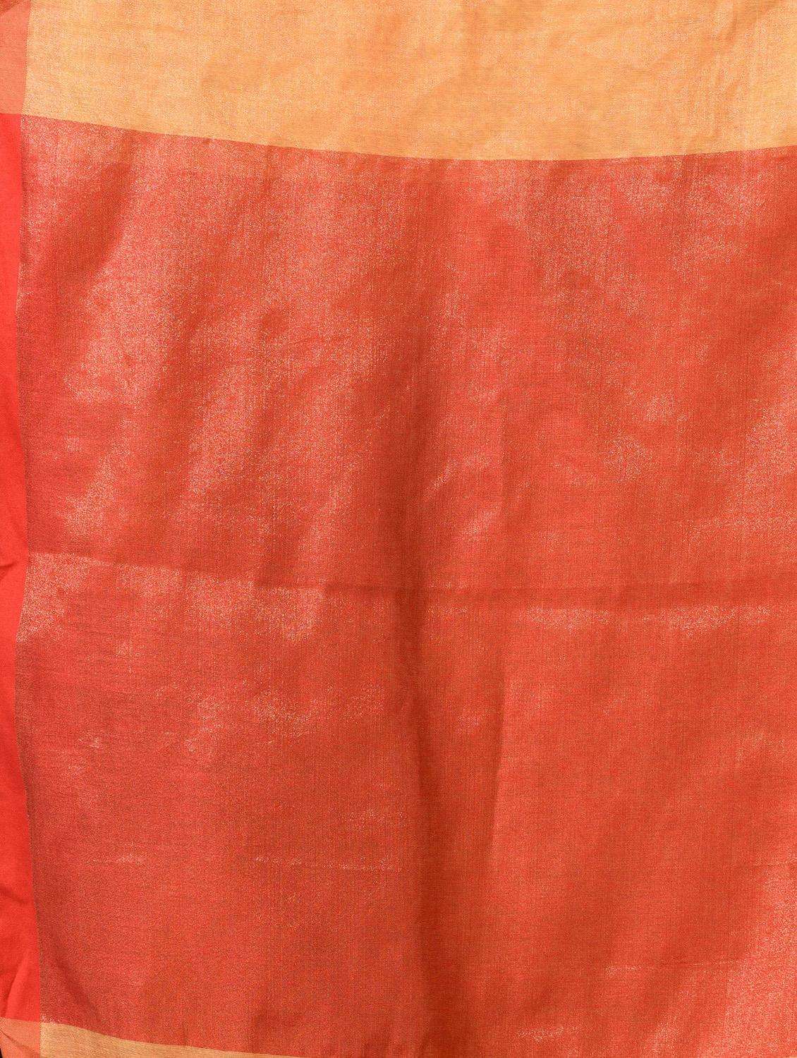 women solid handloom saree with blouse - 22045853 -  Standard Image - 3