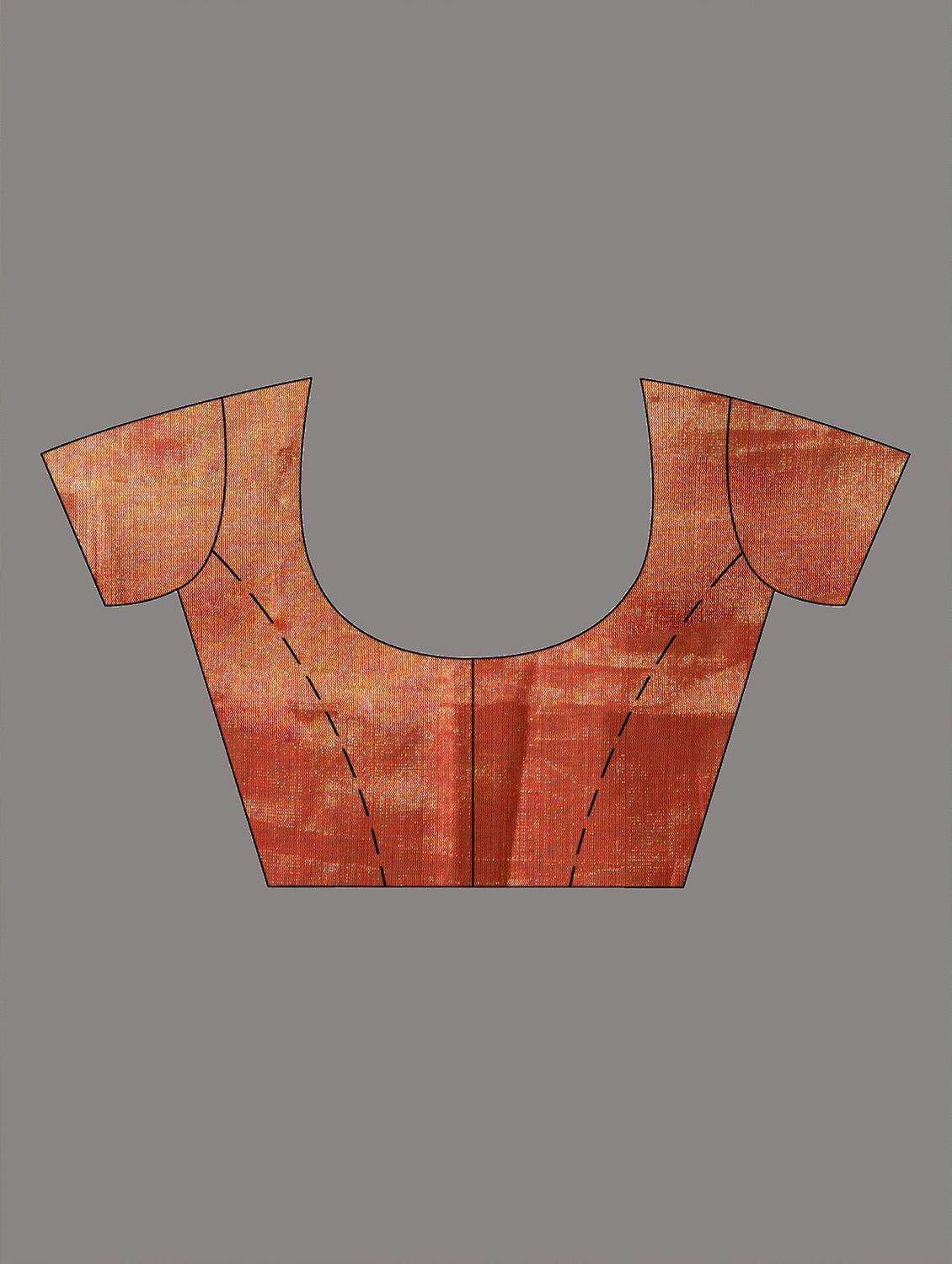 women solid southern silk saree with blouse - 22045856 -  Standard Image - 3