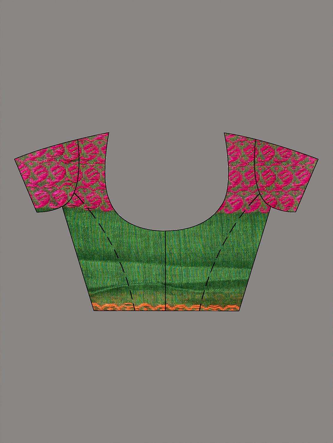 women self design handloom saree with blouse - 22045885 -  Standard Image - 3