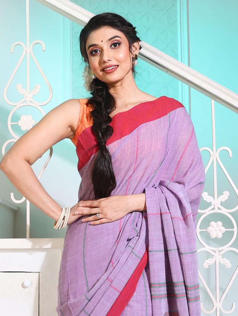 women self design handloom saree with blouse - 22045893 -  Standard Image - 3
