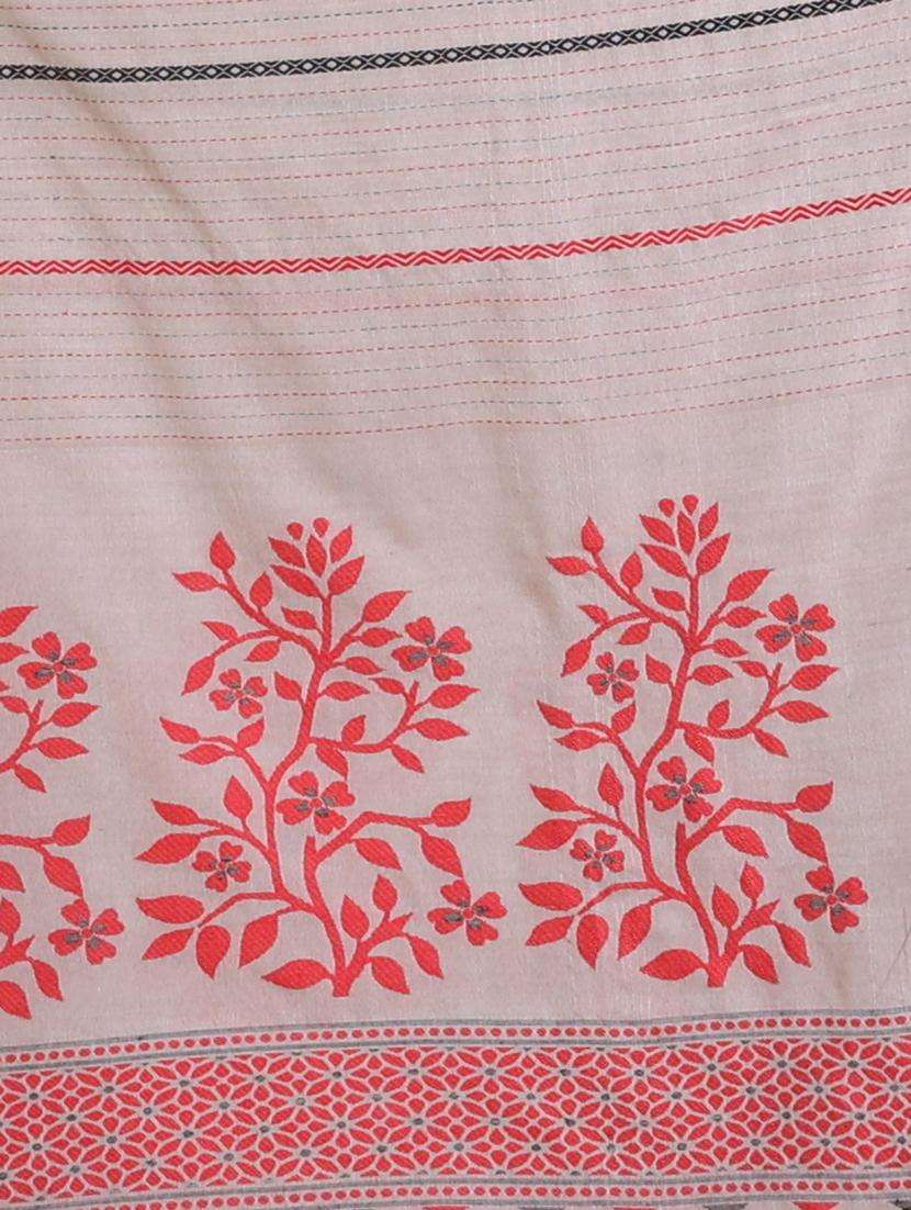 women self design handloom saree with blouse - 22045902 -  Standard Image - 3