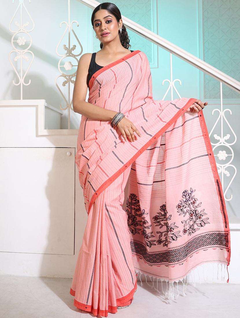 women self design handloom saree with blouse - 22045906 -  Zoom Image - 0