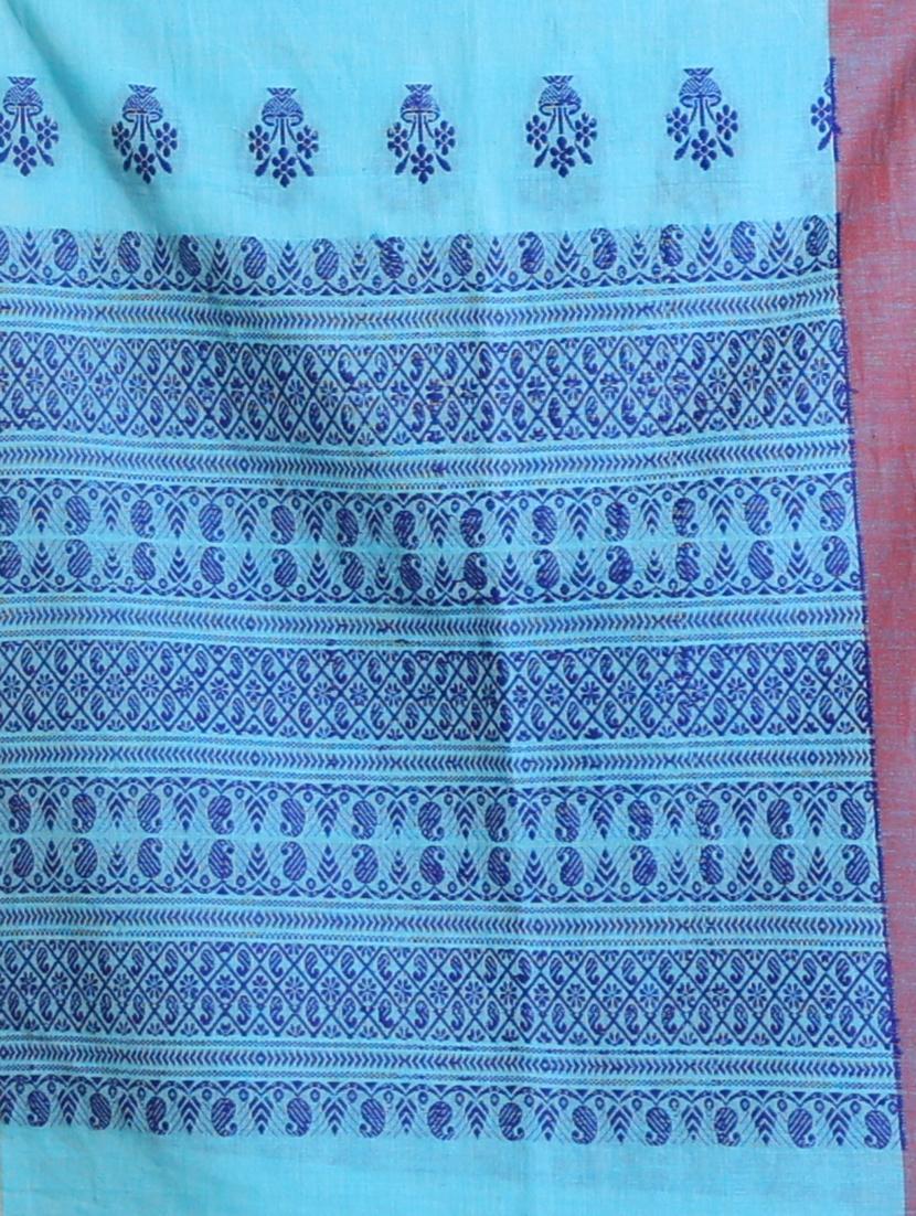 women self design handloom saree with blouse - 22045907 - Standard Image - 3