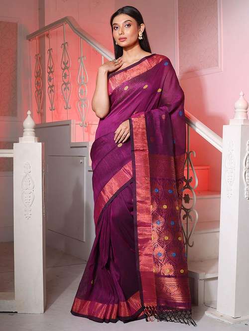 women self design bordered saree with blouse - 22045935 -  Standard Image - 0