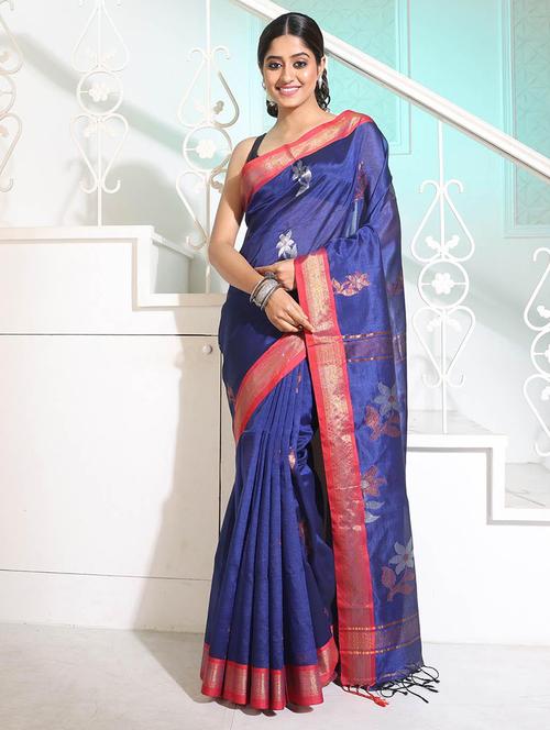 women self design southern silk saree with blouse - 22045943 -  Standard Image - 0