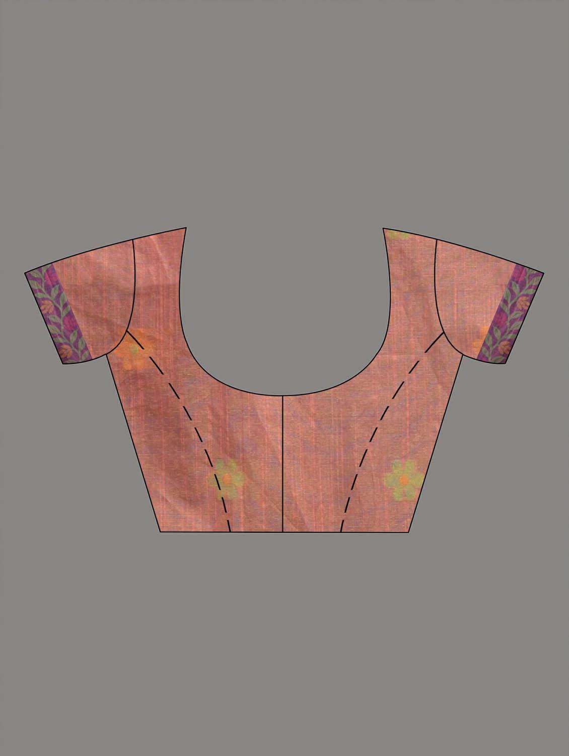 women self design handloom saree with blouse - 22045953 -  Standard Image - 3