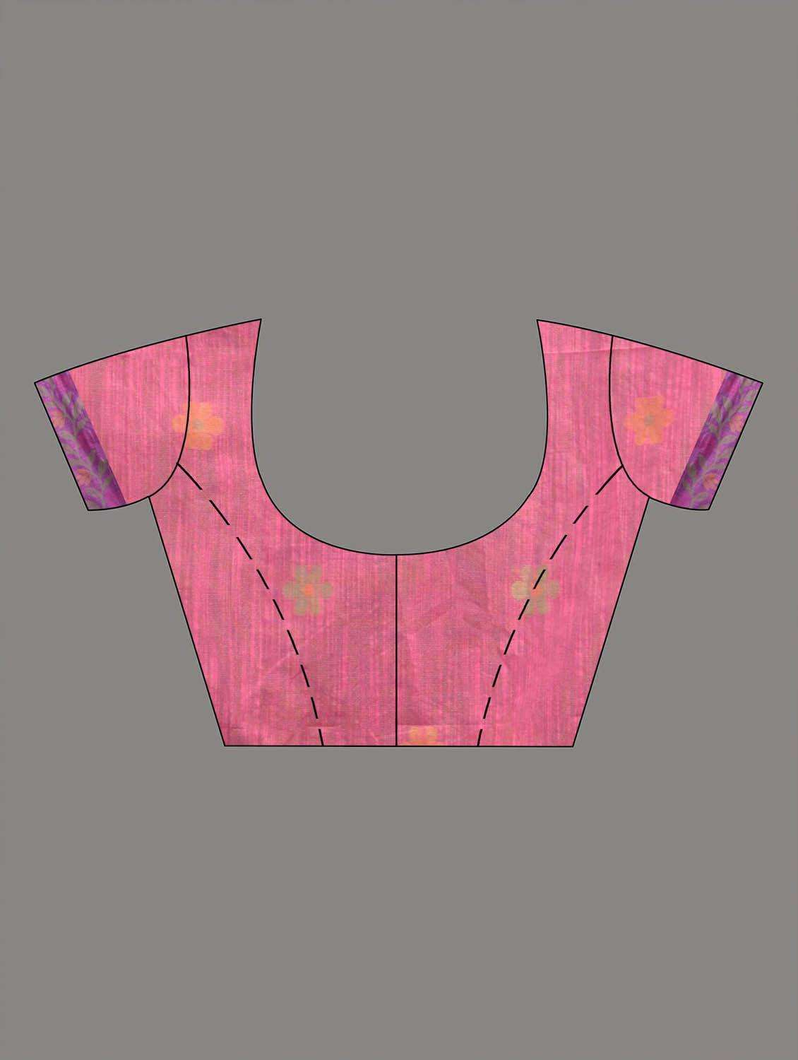 women self design handloom saree with blouse - 22045954 -  Standard Image - 3