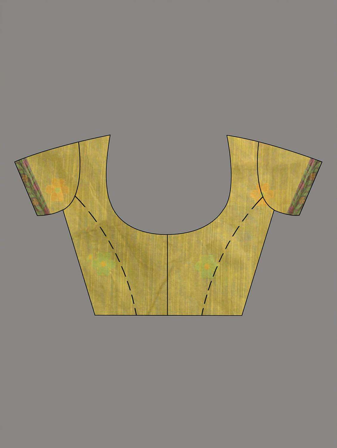 women self design handloom saree with blouse - 22045957 -  Standard Image - 3