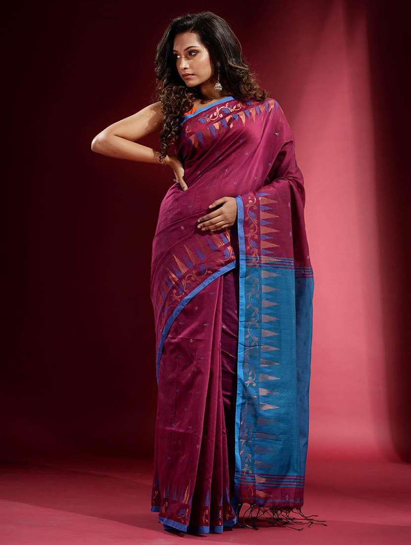 women self design southern silk saree with blouse