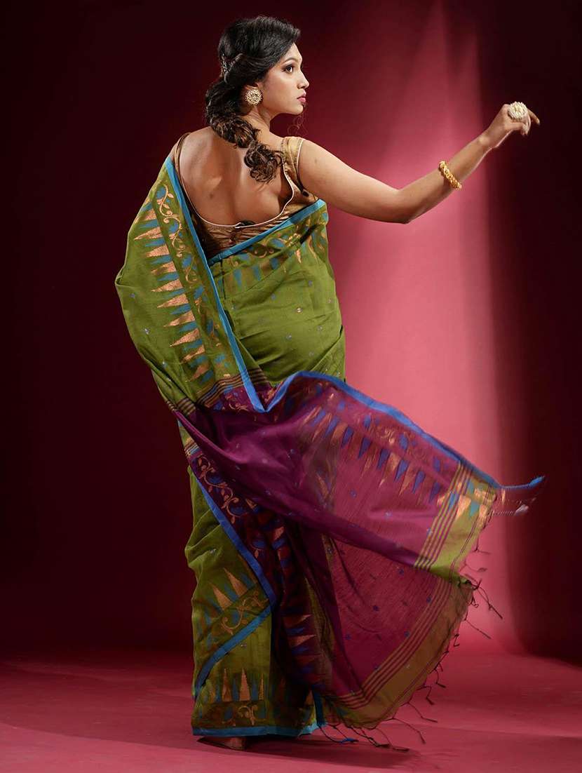 women self design southern silk saree with blouse - 22045966 -  Standard Image - 3