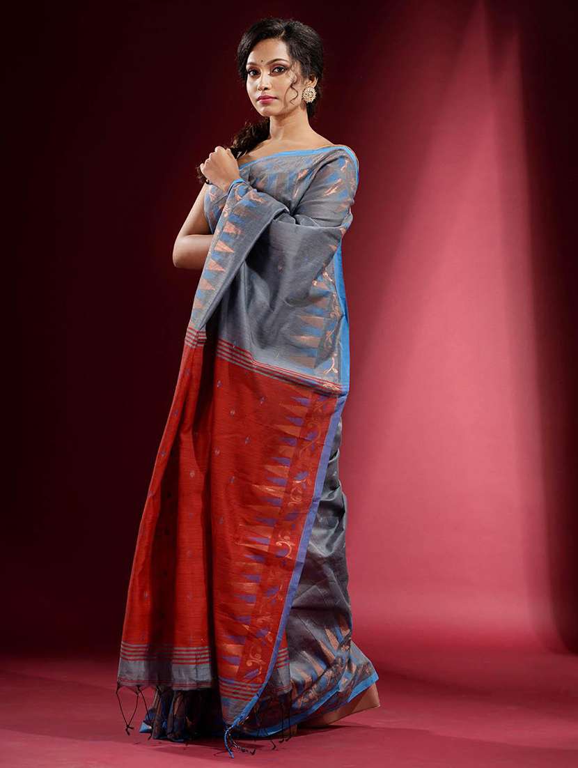 women self design southern silk saree with blouse - 22045967 -  Standard Image - 3