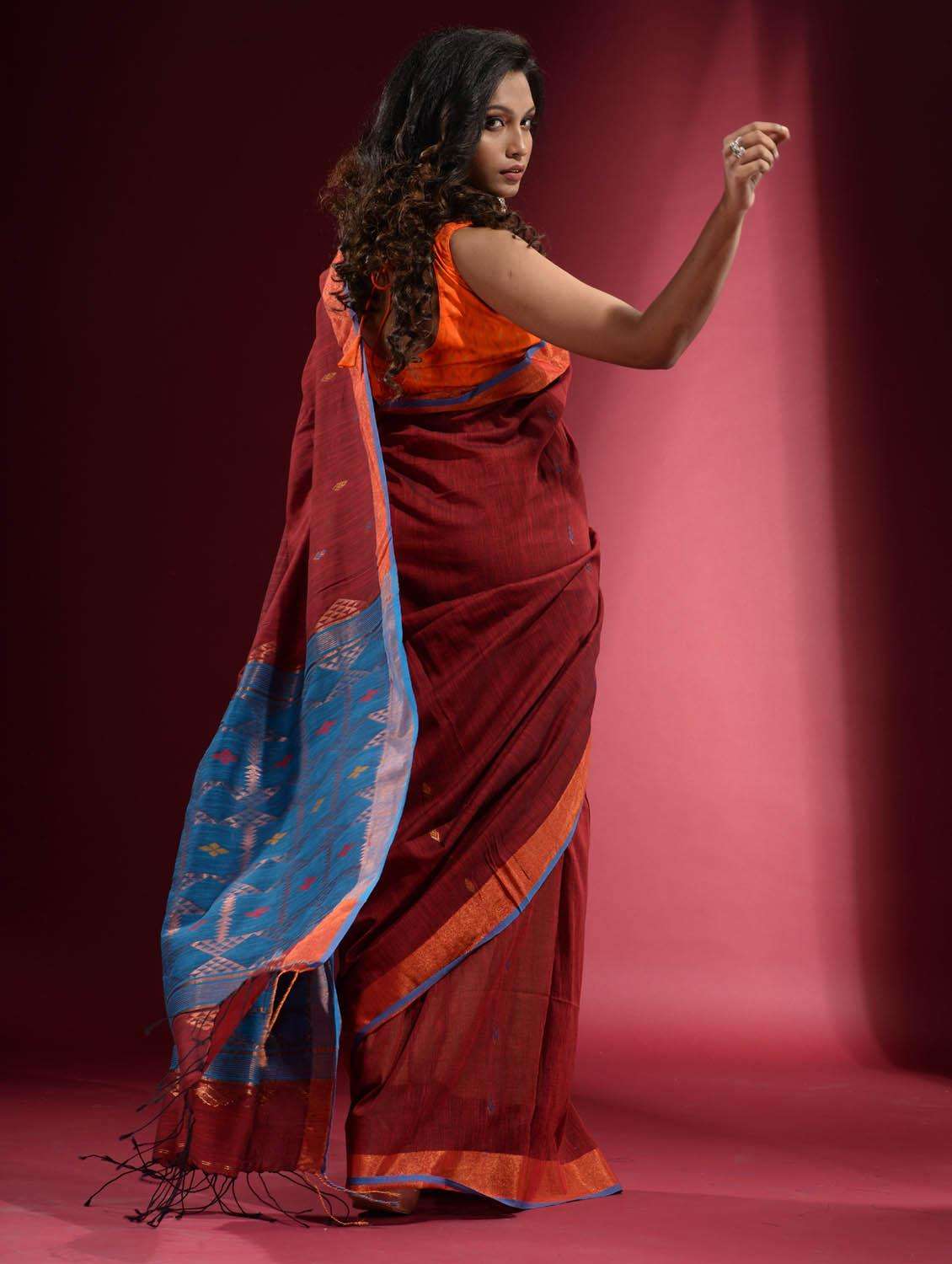 women self design bordered saree with blouse - 22045994 -  Standard Image - 3