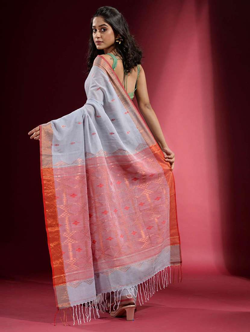 women self design bordered saree with blouse - 22045995 -  Standard Image - 3