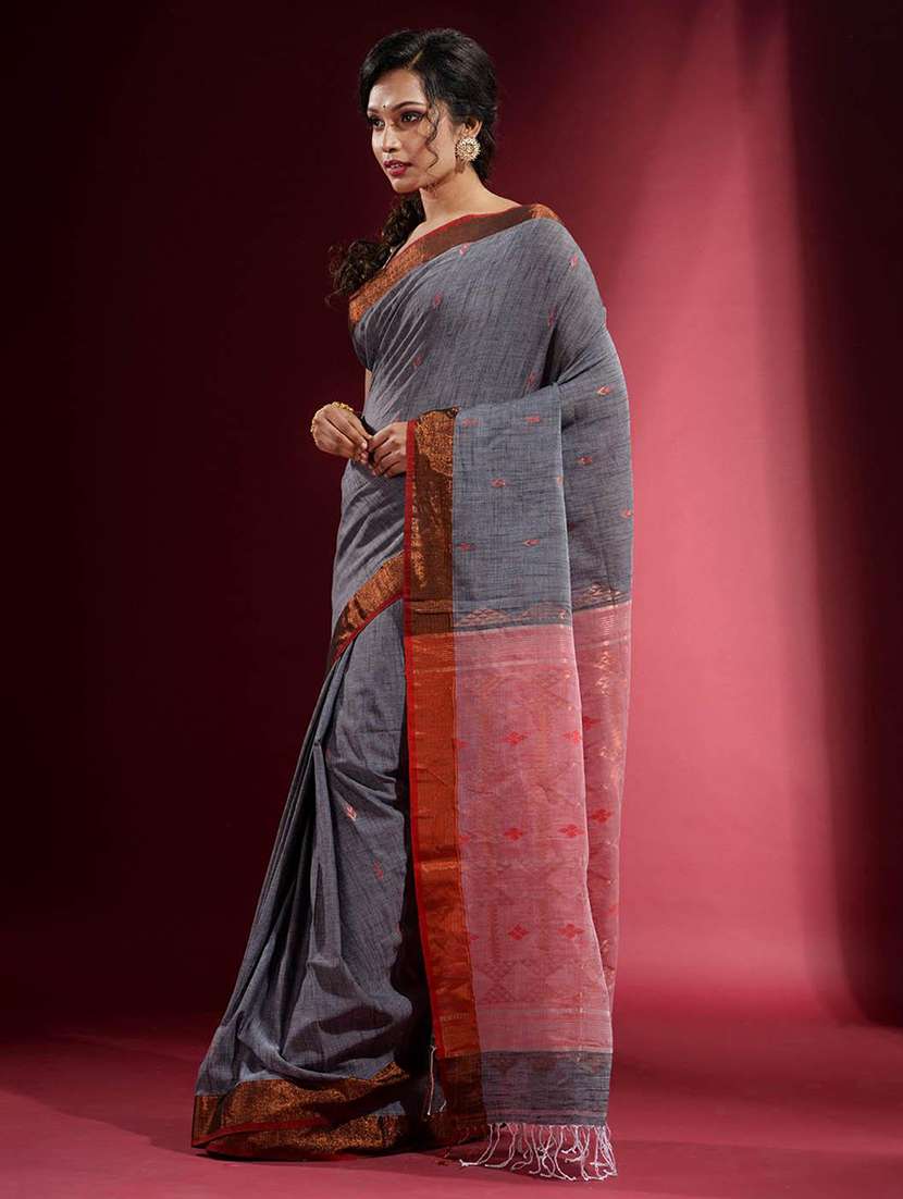 women self design bordered saree with blouse - 22045996 -  Standard Image - 3