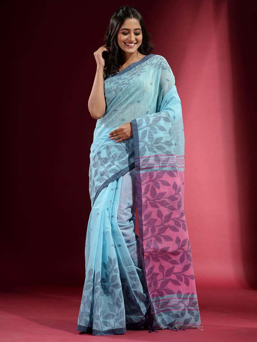 women self design handloom saree with blouse - 22046004 -  Standard Image - 3