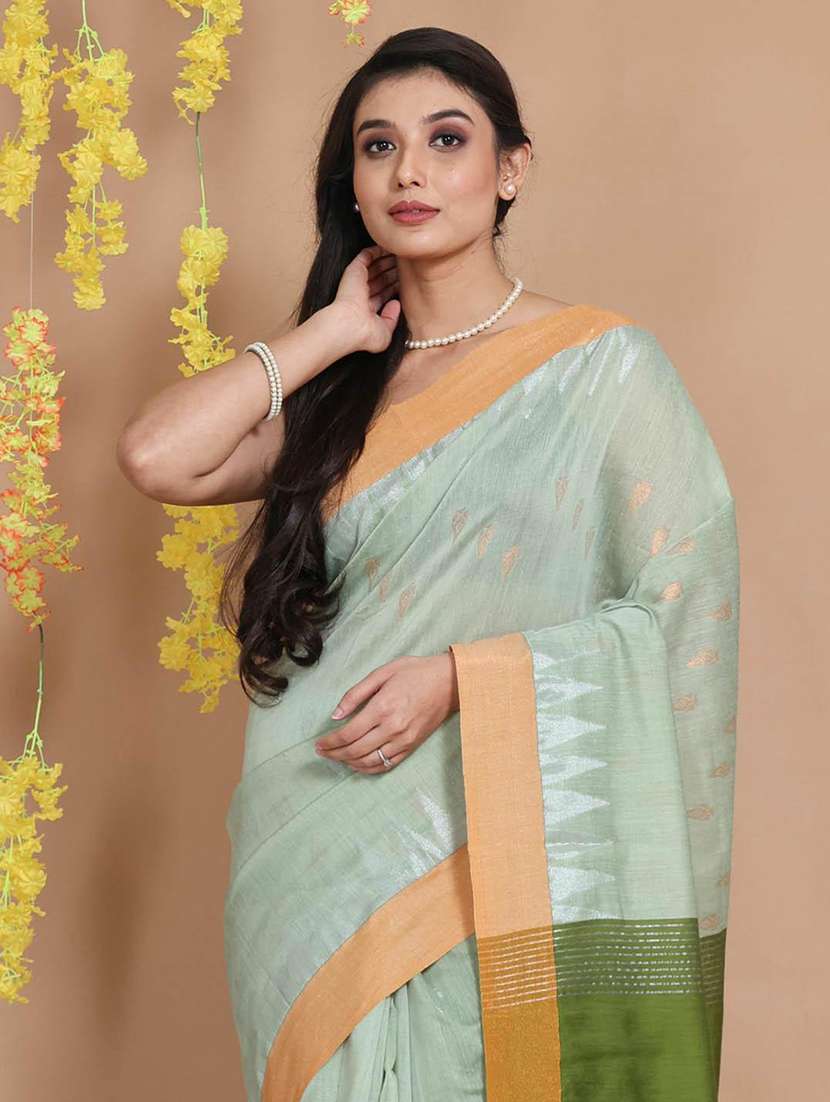 women self design handloom saree with blouse - 22046049 -  Standard Image - 3