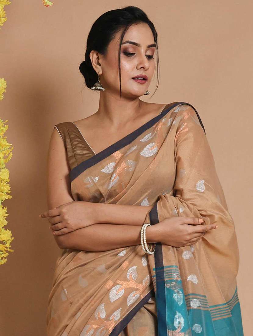 women self design bomkai saree with blouse - 22046055 -  Standard Image - 3