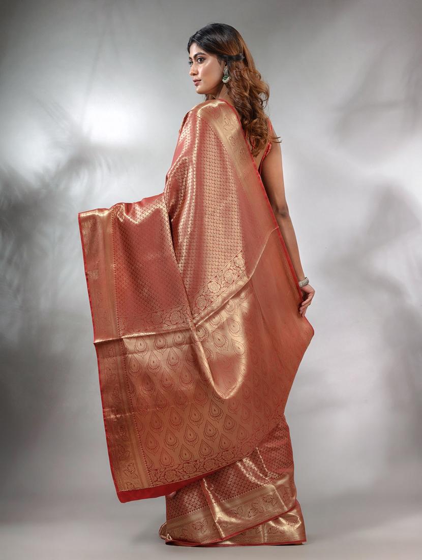 women self design kanjivaram saree with blouse - 22046060 - Standard Image - 3