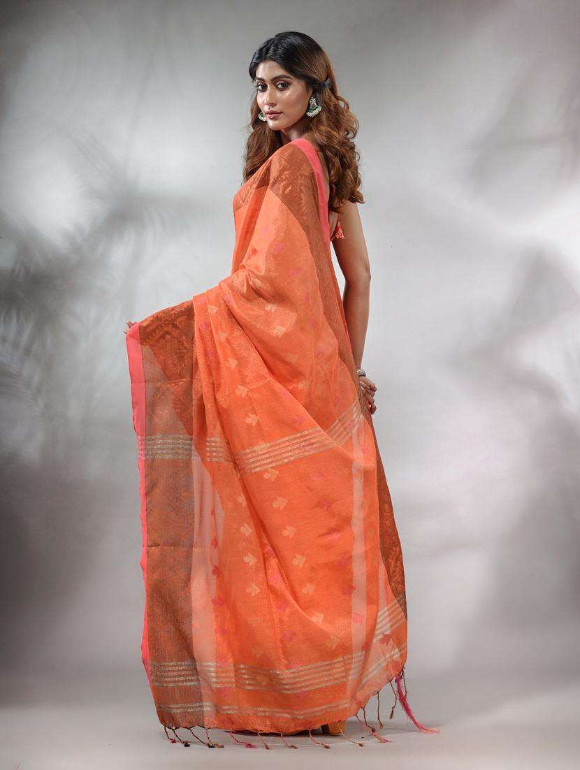 women self design bordered saree with blouse - 22046094 -  Standard Image - 3