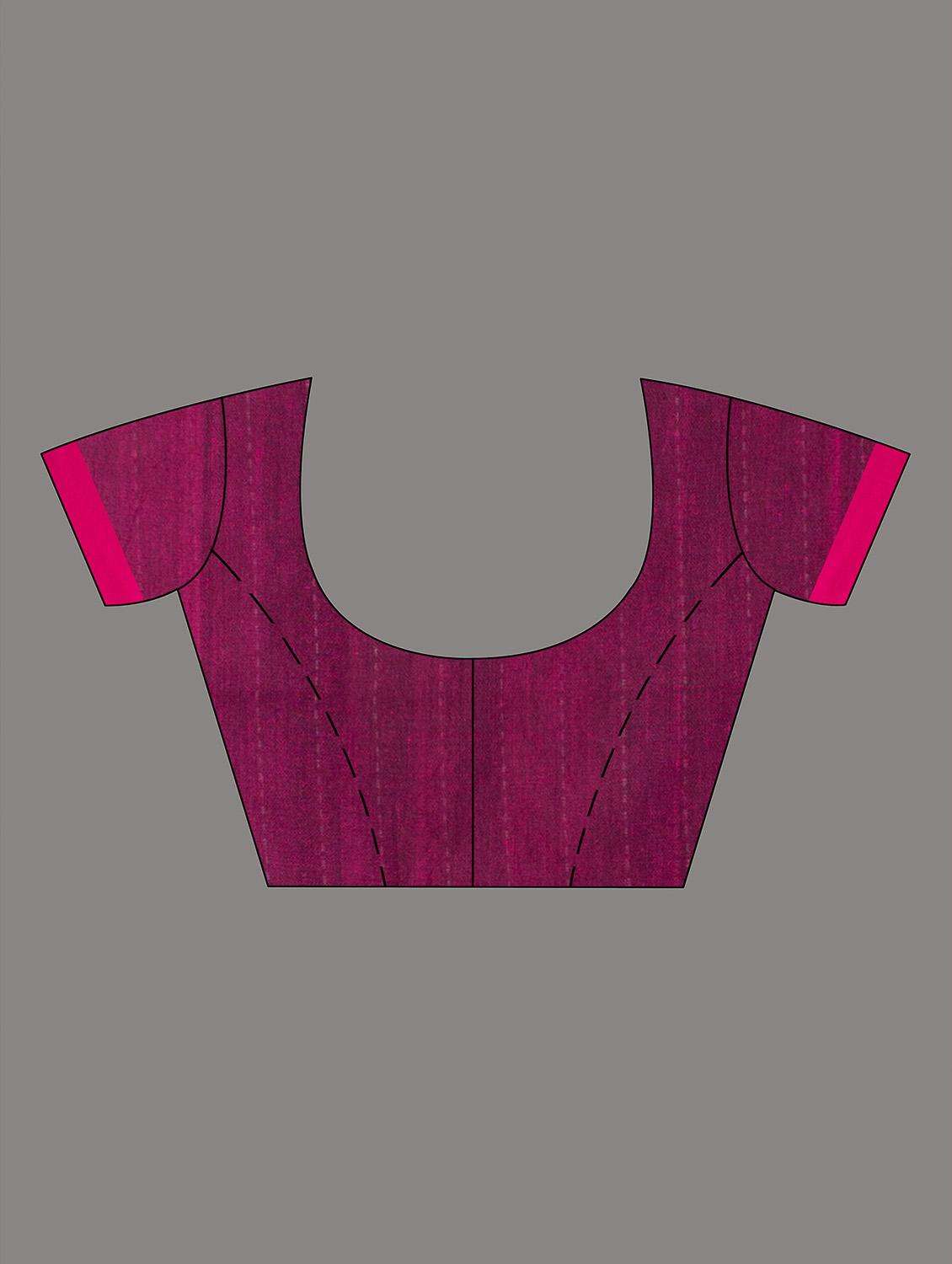 women self design handloom saree with blouse - 22046129 -  Standard Image - 3