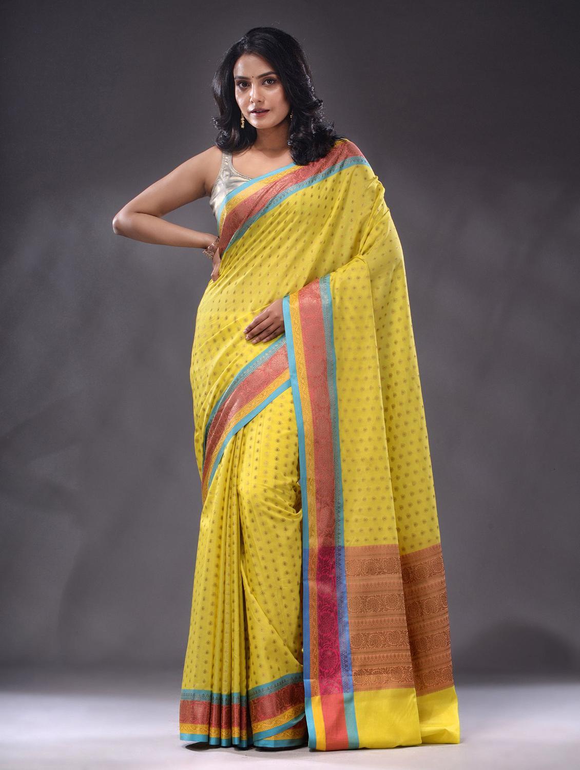 women self design bordered saree with blouse - 22046162 - Zoom Image - 0