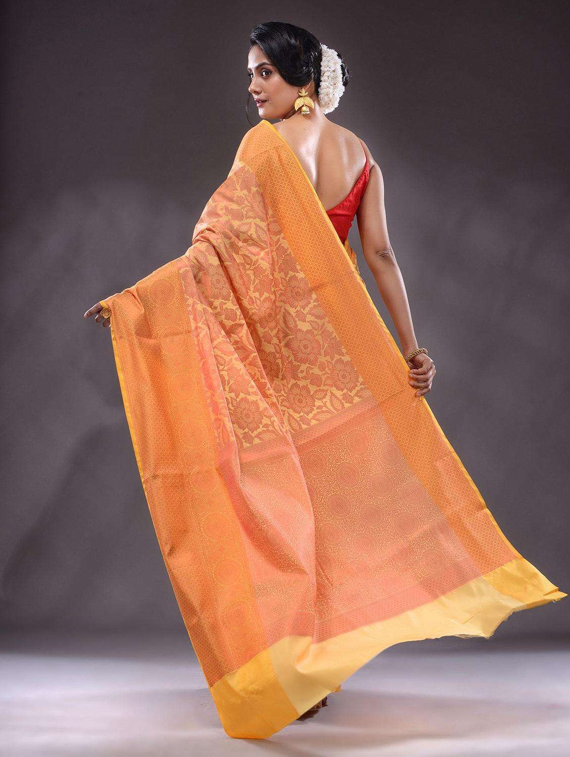 women self design banarasi saree with blouse - 22046163 -  Standard Image - 3