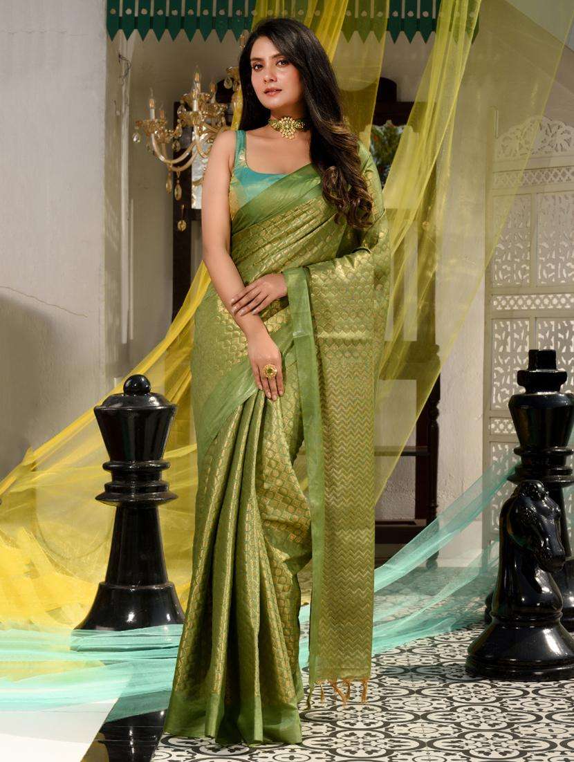women self design banarasi saree with blouse - 22046176 -  Zoom Image - 0