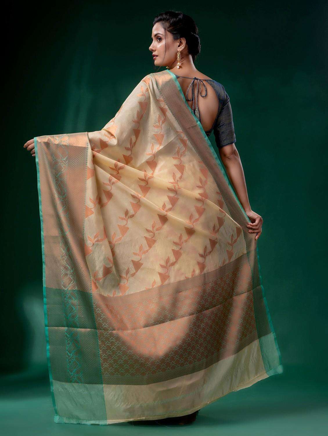 women self design bordered saree with blouse - 22046201 -  Standard Image - 3