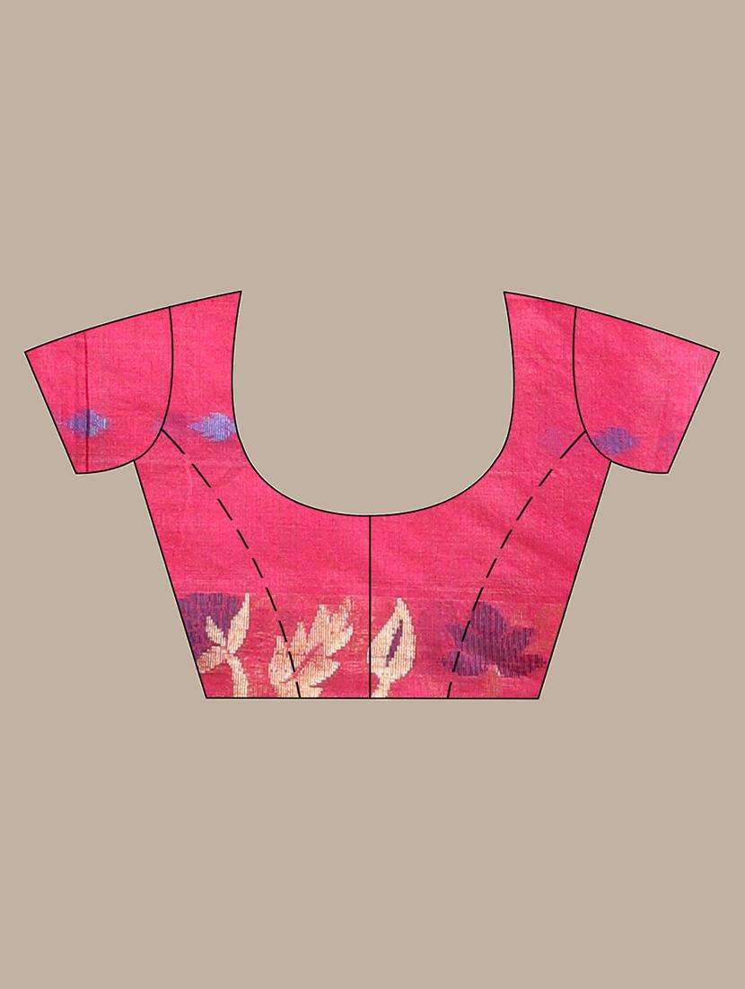 women self design handloom saree with blouse - 22046248 -  Standard Image - 3