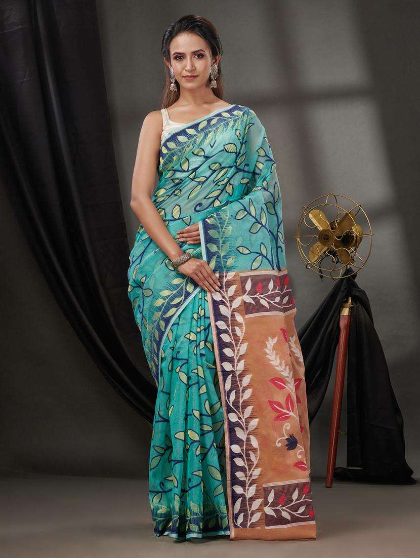 women self design jamdani saree