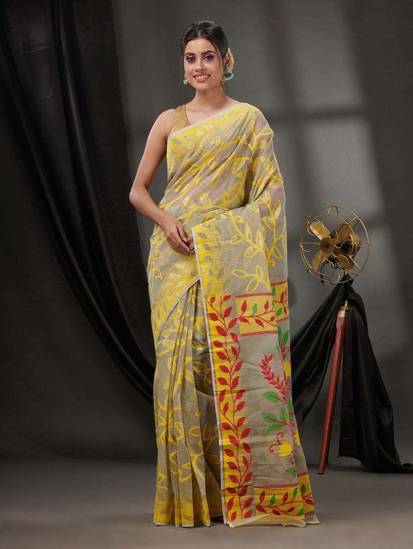 women self design jamdani saree - 22046258 - Zoom Image - 0