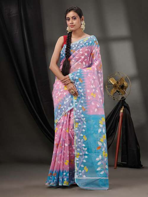 women self design jamdani saree - 22046265 - Standard Image - 0
