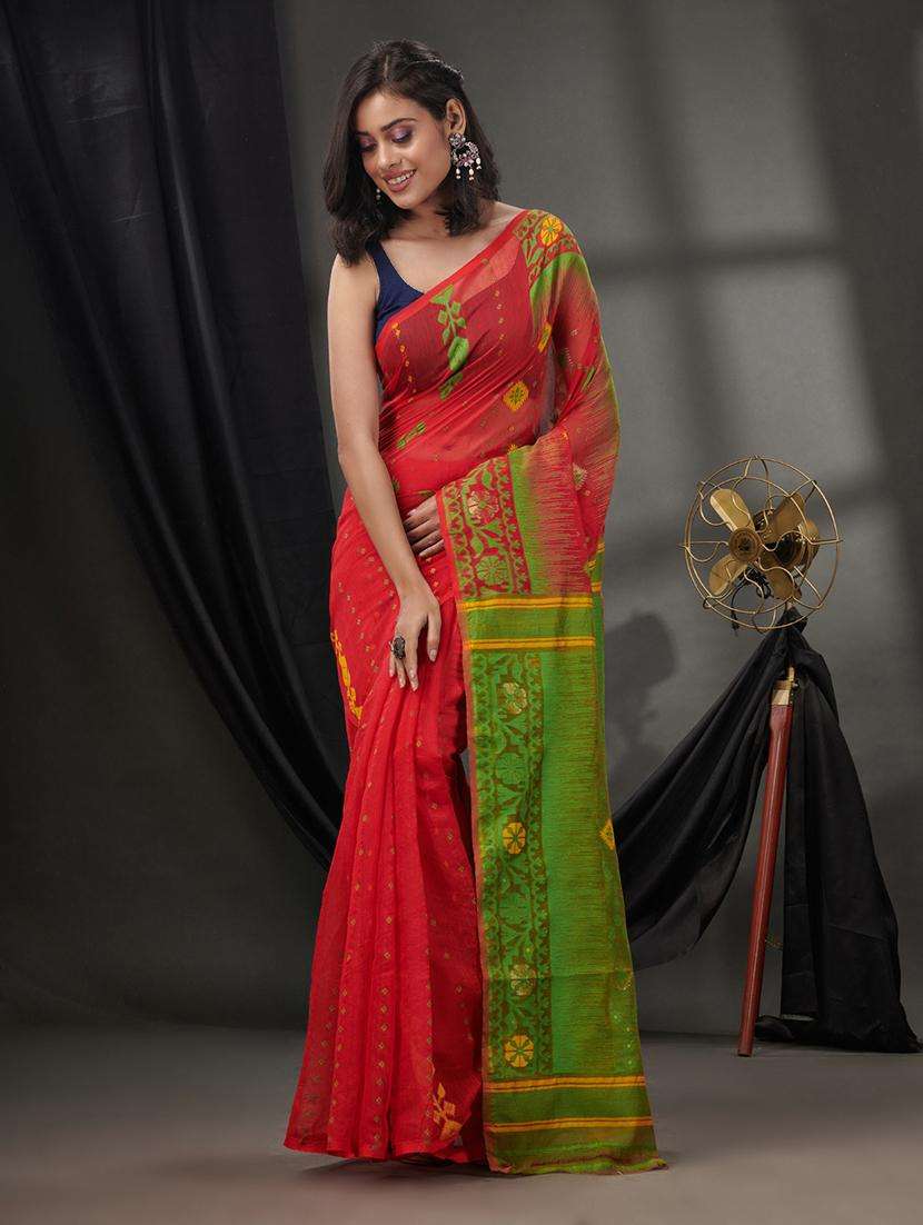 women self design jamdani saree - 22046273 -  Zoom Image - 0