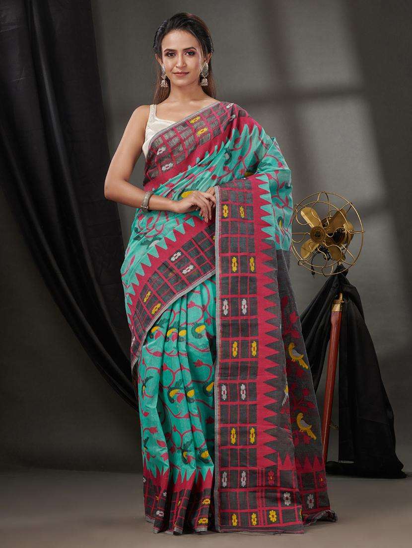 women self design jamdani saree