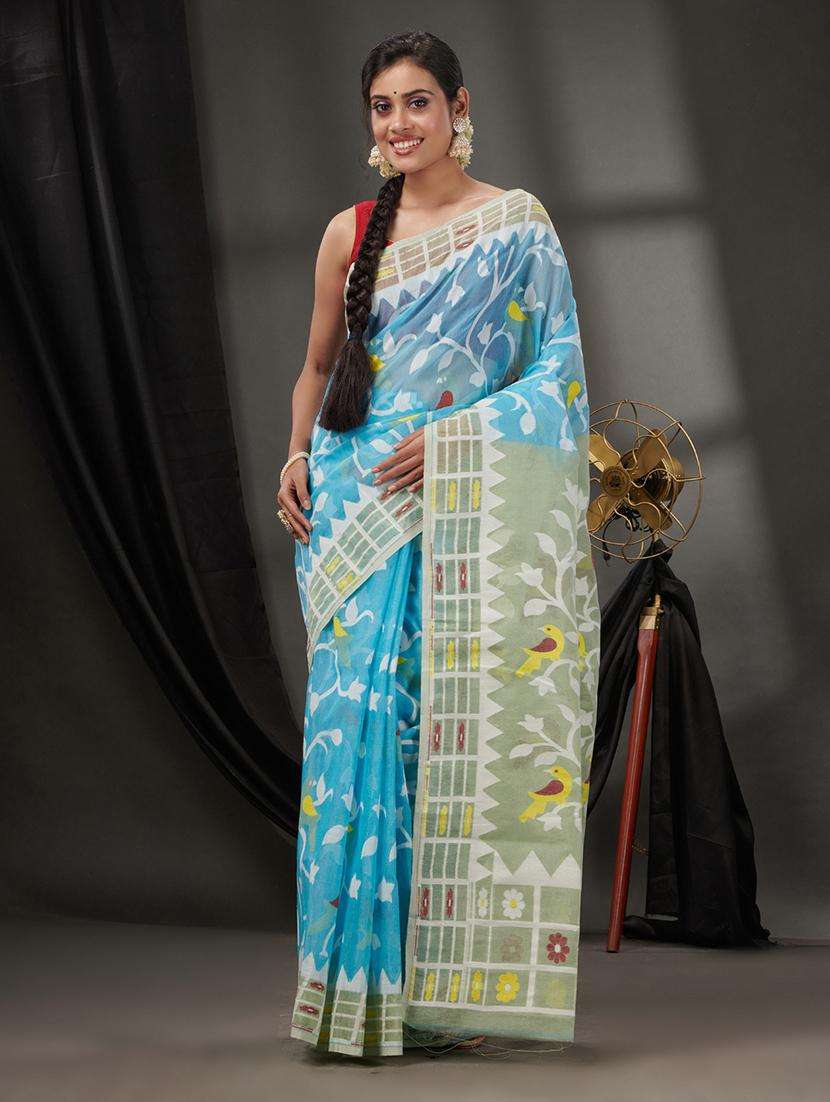 women self design jamdani saree