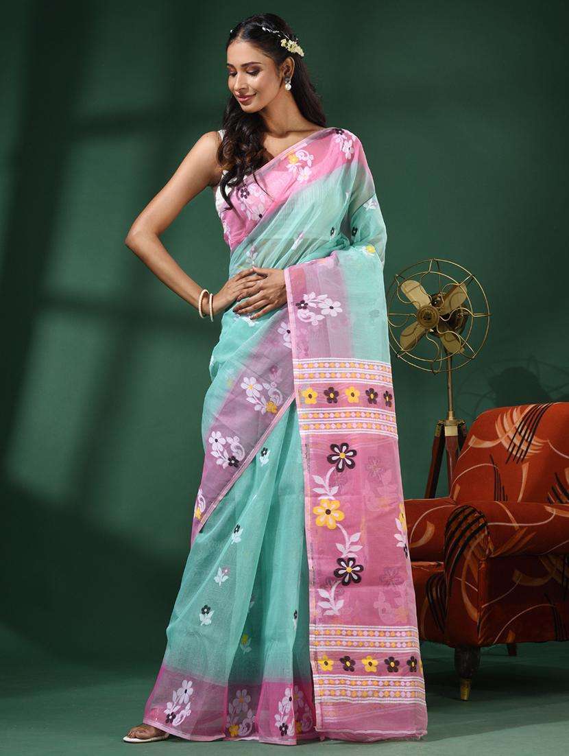 women self design jamdani saree