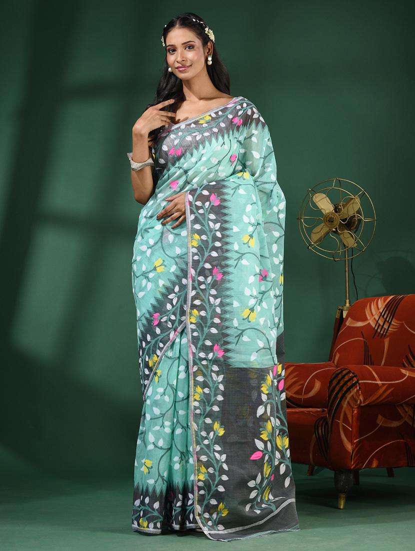 women self design jamdani saree