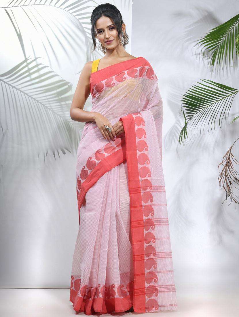 women self design tant saree with blouse - 22046320 - Zoom Image - 0