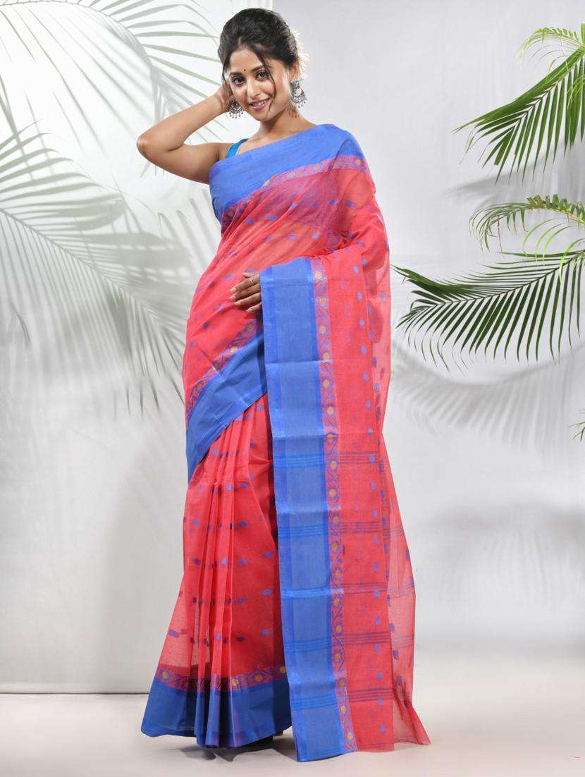 women self design tant saree