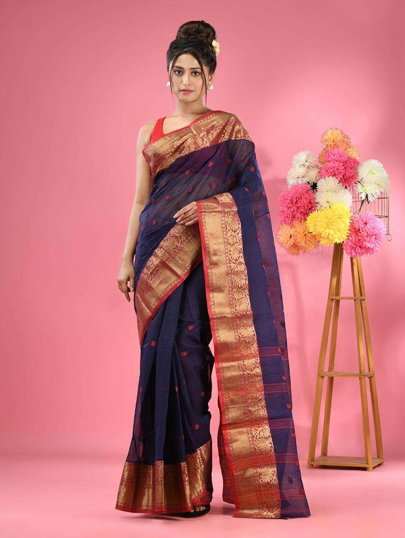 women self design tant saree