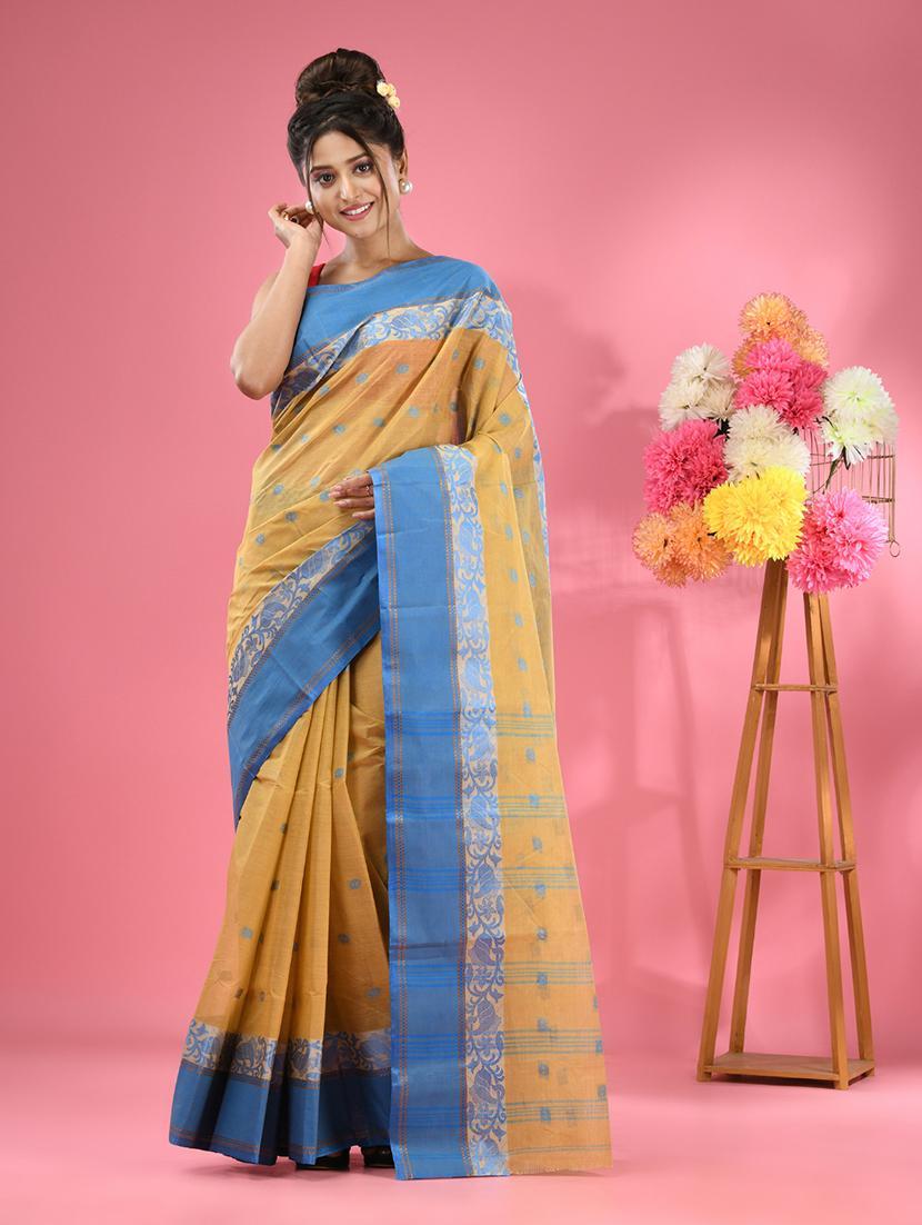 women self design tant saree - 22046384 - Zoom Image - 0