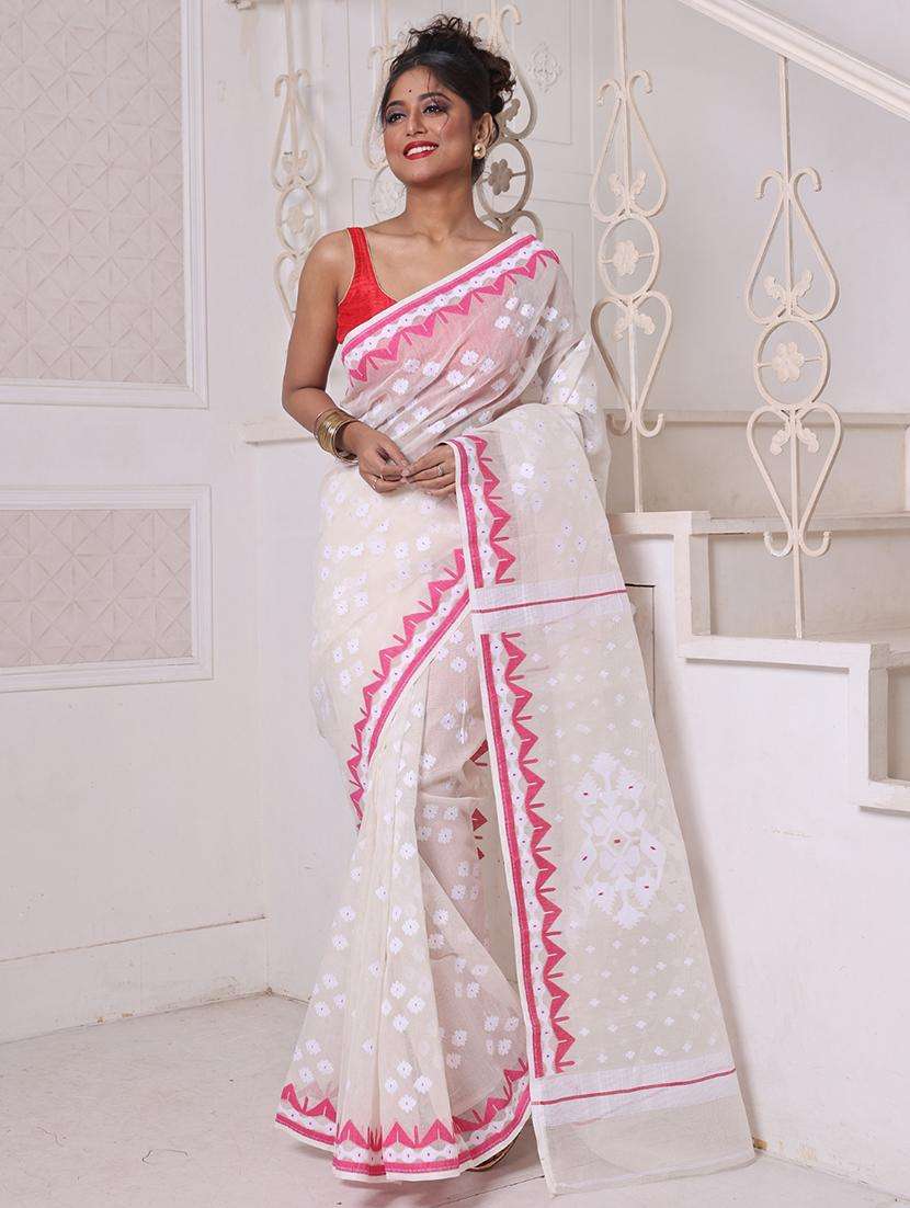 women self design jamdani saree