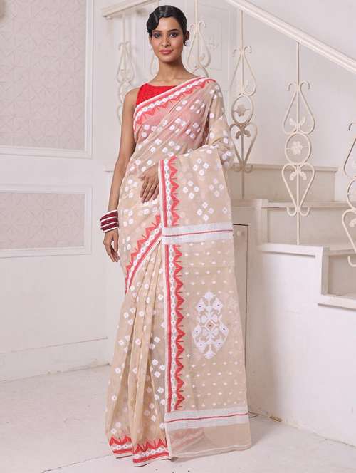women self design jamdani saree - 22046406 - Standard Image - 0