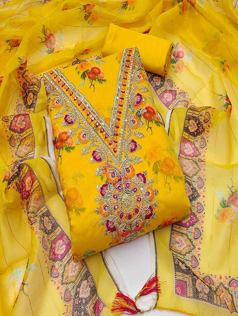women floral embroidered unstitched suit set - 22047833 - Zoom Image - 0