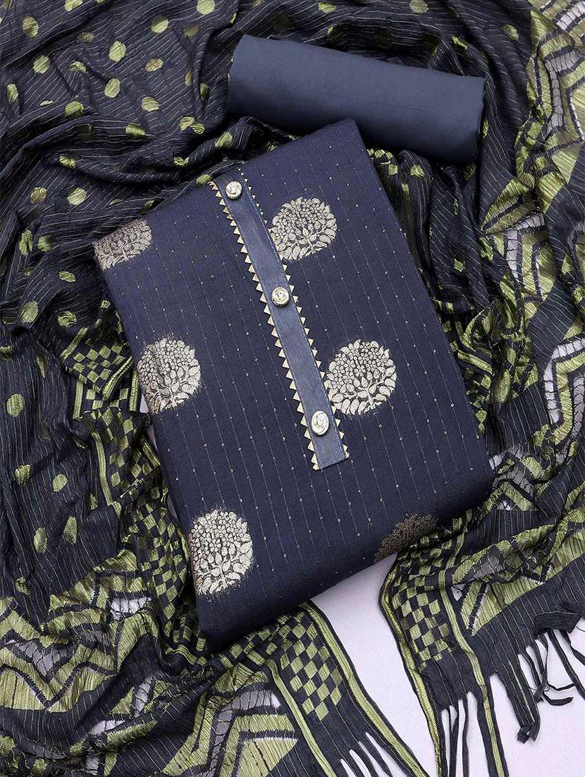 women self design embellished unstitched suit set - 22047847 -  Zoom Image - 0