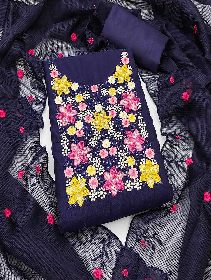 women floral embroidered unstitched suit set - 22047867 - Zoom Image - 0