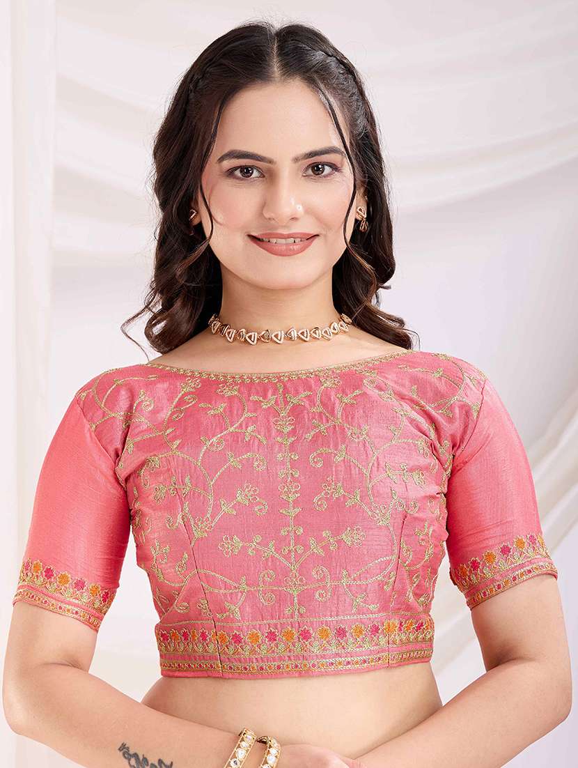 women bandhani printed bordered saree with blouse - 22047900 -  Standard Image - 5